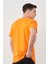 Çetinkaya Mentality 2772 Bisiklet Yaka Penye Slim Fit Orange T-Shırt 4