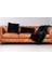 Siyah Doğal Kürk Koltuk Şal Takımı Şal 50 x 180 Cm, Yastık 50 x 50 Cm, Bel Yastığı 35 x 60 cm 3