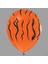 Kaplan Baskılı Turuncu Balon, 30CM x 6 Adet 3