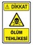 Ölüm Tehlikesi Levhası 1