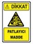 Patlayıcı Madde Levhası 1