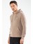 Vizon Regular Fit Düz Pamuklu Kapüşonlu Kanguru Cep Erkek Sweatshirt - XC2173 5