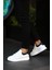 - Beyaz Deri Cırtlı Sneakers Erkek Ayakkabı 4