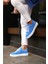 - Mavi Süet Bağcıklı Sneakers Erkek Ayakkabı 2