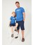 Summer Explorer Mavi Erkek Çocuk Bermuda Takım 3