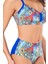 Kadın Desenli Yüksek Bel Destekli Bikini Takımı 2
