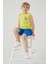Crocodile Pattern Yeşil Erkek Çocuk Bermuda Takım 3