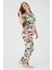 Pleated Haki Kadın Gömlek Pijama 3