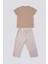 Delicate Light Texture Açık Kahverengi Bebek T-shirt Takım 5