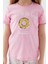 Donut Pattern Pembe Kız Çocuk Kısa Kol Pijama Takım 4