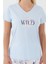 Wild Soul Açık Mavi Kadın Kısa Kol Pijama Takım 4