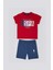 Soft Textured Kırmızı Bebek T-shirt Takım 1