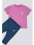 Small Color Detail Pembe Bebek T-shirt Takım 2