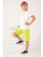 Plain Pattern Krem Erkek Çocuk Bermuda Takım 1