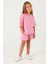 Plain Open Naive Toz Pembe Kız Çocuk Şort Takım 3