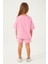 Plain Open Naive Toz Pembe Kız Çocuk Şort Takım 5
