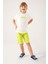 Plain Pattern Krem Erkek Çocuk Bermuda Takım 3