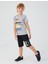 Urban Wears Gri Melanj Erkek Çocuk Bermuda Takım 3