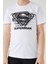 Hero Superman Beyaz Erkek Çocuk Kapri Takım 2