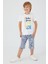 Summer Krem Erkek Çocuk Kapri Takım 1