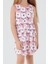 Florals Pembe Kız Çocuk Elbise 4