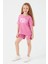 Sweet Pink Pembe Kız Çocuk Şort Takım 2