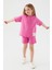 Future Begins With Us Pembe Kız Çocuk Şort Takım 4