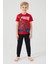 The Flying Hero Kırmızı Erkek Çocuk Kısa Kol Pijama Takım 1