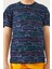 Shark Pattern Lacivert Erkek Çocuk Bermuda Takım 4