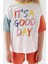 Its A Good Day Krem Turuncu Kız Çocuk Şort Takım 4
