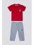Delicate Light Texture Kırmızı Bebek T-shirt Takım 1