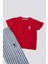 Delicate Light Texture Kırmızı Bebek T-shirt Takım 3