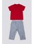 Delicate Light Texture Kırmızı Bebek T-shirt Takım 5