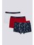 Stripe Detail Lacivert Erkek Çocuk 3'lü Boxer 1