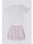 Alive Pattern Krem Bebek T-shirt Takım 4
