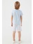 Light Blue Gri Erkek Çocuk Bermuda Takım 5