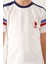 Coffee With White Stripe Krem Erkek Çocuk Bermuda Takım 4