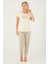 Summer Sweet Krem Kadın Kısa Kol Pijama Takım 3