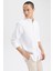 Modern Fit Baskılı Dokulu Uzun Kollu Pamuklu Gömlek Z8164AZ23SP 4