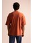Oversize Fit Bisiklet Yaka Kısa Kollu %100 Pamuk Ağır Kumaş Tişört T3661AZ23SP 6