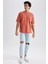 Oversize Fit Bisiklet Yaka Kısa Kollu %100 Pamuk Ağır Kumaş Tişört T3661AZ23SP 8