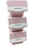Motek Organızer Tekerlekli Eşya ve Erzak Kutusu 3X33 LT-MT05 Pembe+Beyaz 3