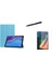 Lenova Tab M10 Plus TB-125F/TB-128F 3.jen Pu Deri Katlanabilir Standlı Kılıf Ekran Koruyucu Kalem 1