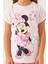 Minnie Mouse Pink Hearts Açık Pembe Kız Çocuk Şort Takım 2