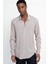 Slim Fit Dar Kesim Uzun Kol Dökümlü Viskon Şık Erkek Gömlek 2