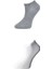 Gri ve Beyaz Kadın Bilek Çorap 3 çift 2