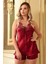 BARİNA 8688 BAYAN KISA SATEN BORDO 6 LI SET 5