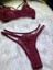 Kadın Bordo Kapsız Bralet Takımı 4