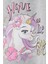 Kız Çocuk Sweatshirt Unicorn Baskılı 2-6 Yaş, Gri Melanj 4