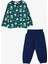 Erkek Bebek Pijama Takımı Sevimli Kutup Ayısı Desenli 9 Ay-3 Yaş, Yeşil 1